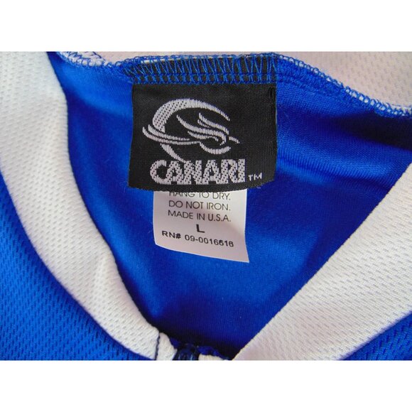 Canari Men's Cycling Jersey*Large* Blue *Biking*Excellent Conditon*Cool Max - Picture 4 of 6